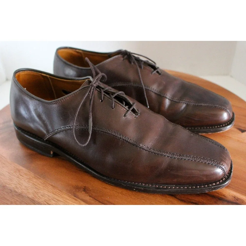 Allen Edmonds Dress Shoes Mens 9.5‎ Brown Leather Lace Up Oxford